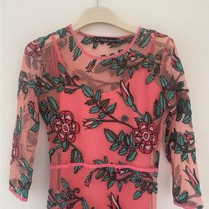 For Love And Lemons Pink Slip Dress